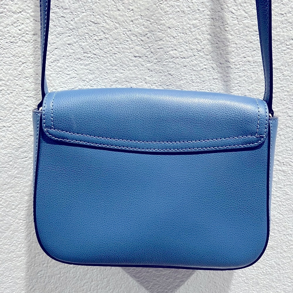 Kate Spade New York Blue Kailey Patterson Drive Leather Crossbody Purse NWOT - Picture 4 of 13
